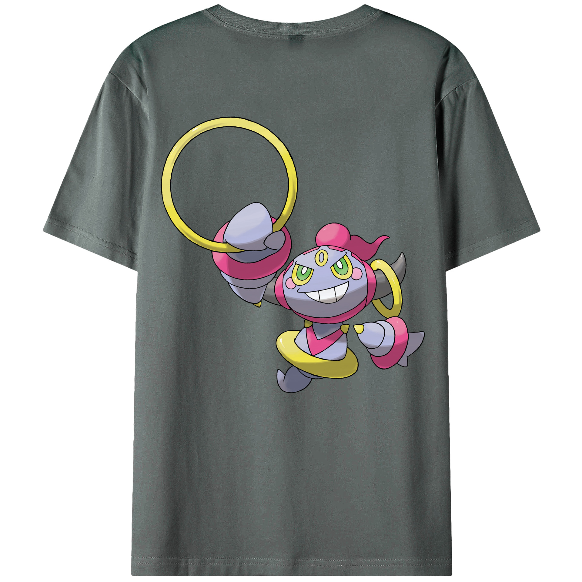 （画像用） ポケットモンスター Pokémon 綿100％ メンズ半袖Tシャツ（バックプリント） 通気性